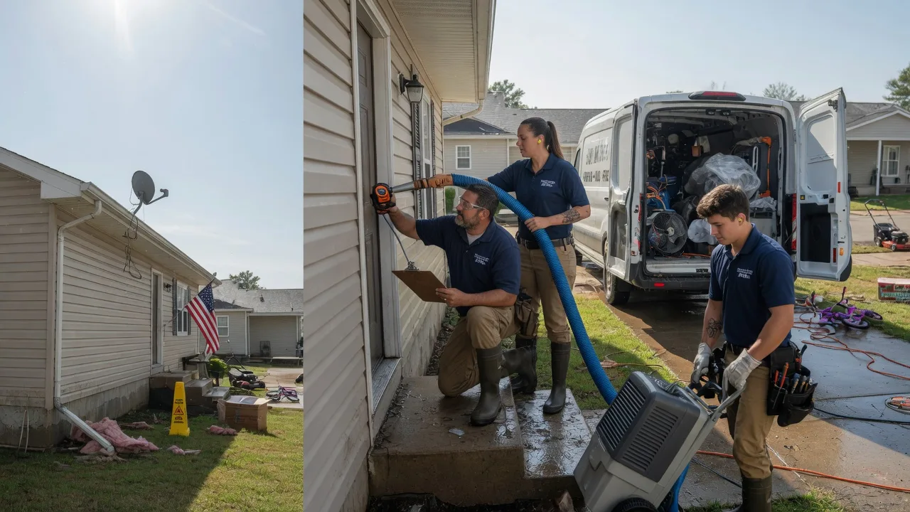 Ceiling Water Damage Restoration in Corfu, NY near me